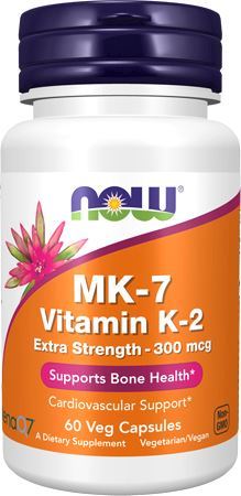 Витамин К2 MK-7 Vitamin K-2 300 мкг от NOW