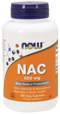 Ацетил-цистеин NAC 600mg от NOW