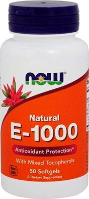 Витамин Е NOW Natural E-1000