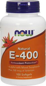 Витамин Е Natural Vitamin E-400 от NOW