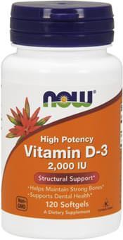 Витамин D3 Vitamin D3 2000 IU от NOW