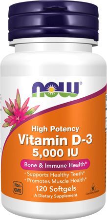 Vitamin D-3 5000 IU от NOW