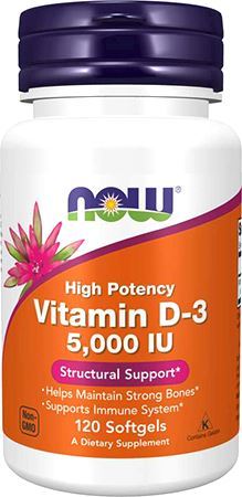 Vitamin D-3 5000 IU от NOW
