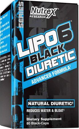 Потеря воды с Lipo-6 Black Diuretic от Nutrex