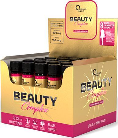 Комплекс коллагена Optimum System Beauty Complex Gold Series в бутылочках в жидком виде
