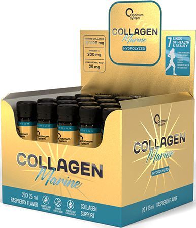 Коллаген Optimum System Collagen Marine Gold Series в шотах (бутылочках)