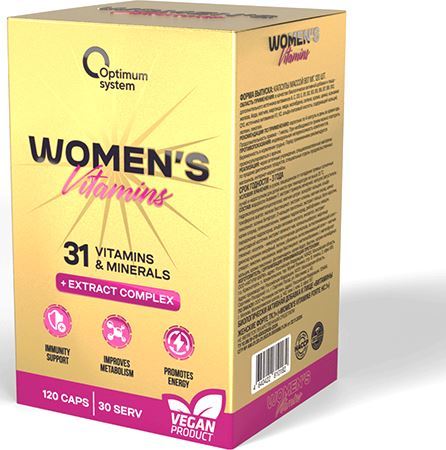 Мультивитамины для женщин Optimum System Womens Vitamins Gold Series