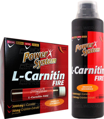 Power System L-Carnitin Fire - карнитин с зеленым чаем