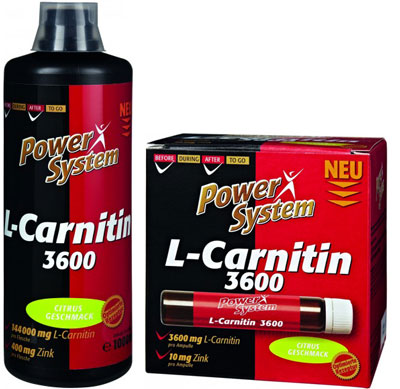 Концентрат карнитина L-Carnitin Liquid 3600 от Power System