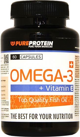 Жирные кислоты Omega-3 + Vitamin E от PureProtein