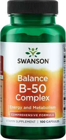 Витамины группы Б Balance B-50 Complex от Swanson