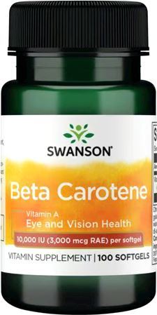 Бета каротин Swanson Beta Carotene 10000 МЕ