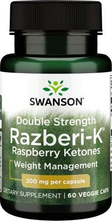 Кетоный малины Swanson Double Strength Razberi-K Raspberry Ketones 200 мг