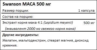 Состав Swanson Full Spectrum Saw Palmetto 540 мг