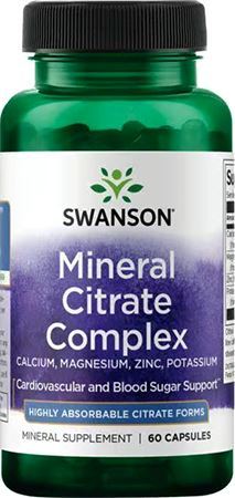 Swanson Mineral Citrate Complex - Calcium Magnesium Zinc Potassium