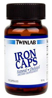 Железо в таблетках Iron Caps от Twinlab