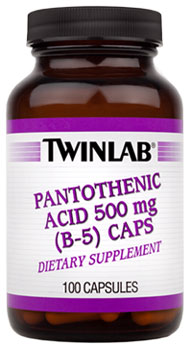Витамин Б5 Pantothenic Acid 500mg B-5 Caps от Twinlab