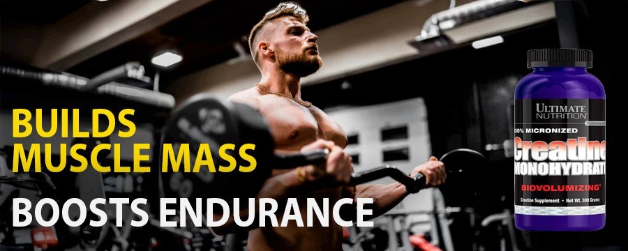 Ultimate Nutrition Creatine Monohydrate - улучшение спортивных достижений и выносливости