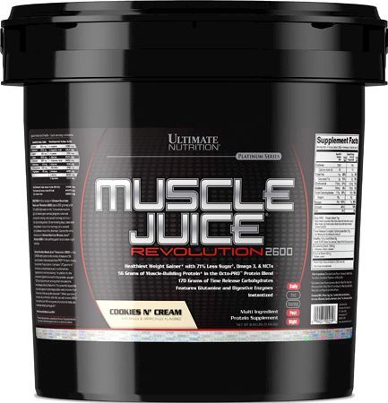 Высококалорийный гейнер Muscle Juice Revolution 2600 от Ultimate Nutrition