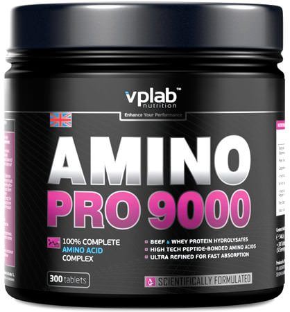 Аминокислоты Vplab Amino Pro 9000 300 таб
