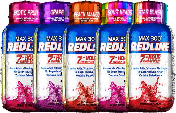 Предтренировочный напиток Redline MAX300 7-Hour Energy Boost от VPX